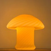 Lampe champignon vintage faite à la main en verre de Murano, Italie, années 70.