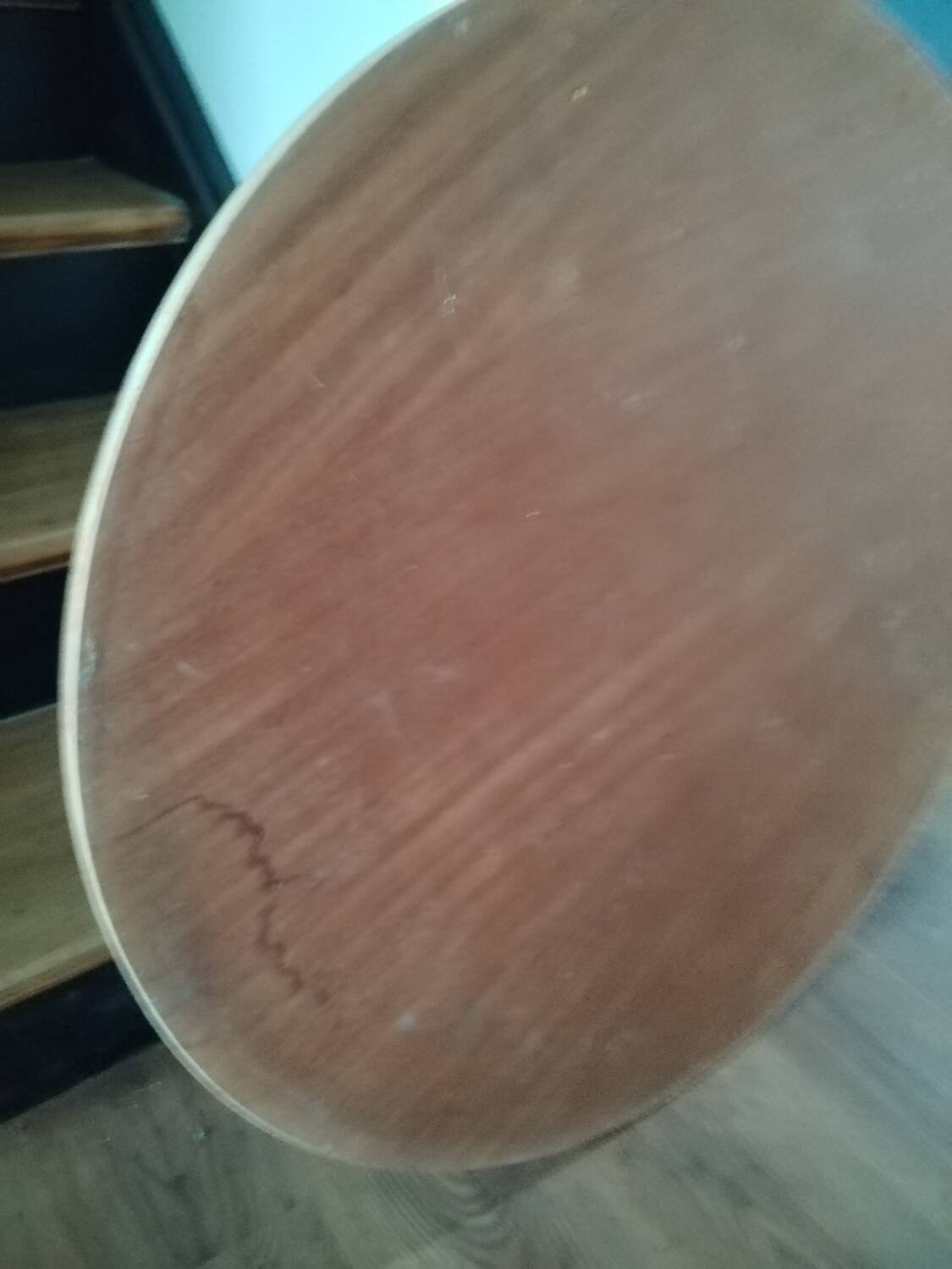 Teak tripod coffee table, 1970s