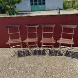 Lot de 4 chaises de jardin / bistrot