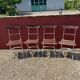 Lot de 4 chaises de jardin / bistrot