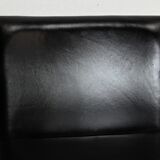 Pair of square armchairs, imitation leather – 1970