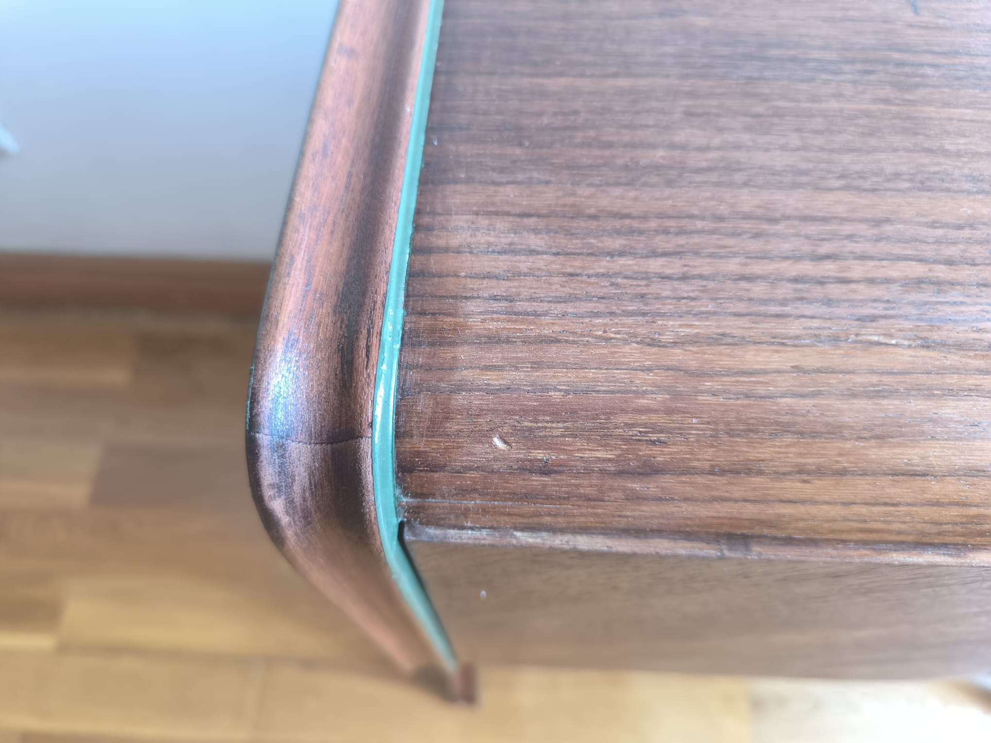 Small vintage upcycled side table