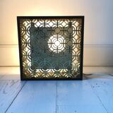 Paire d'appliques cadre en bois, Odreco