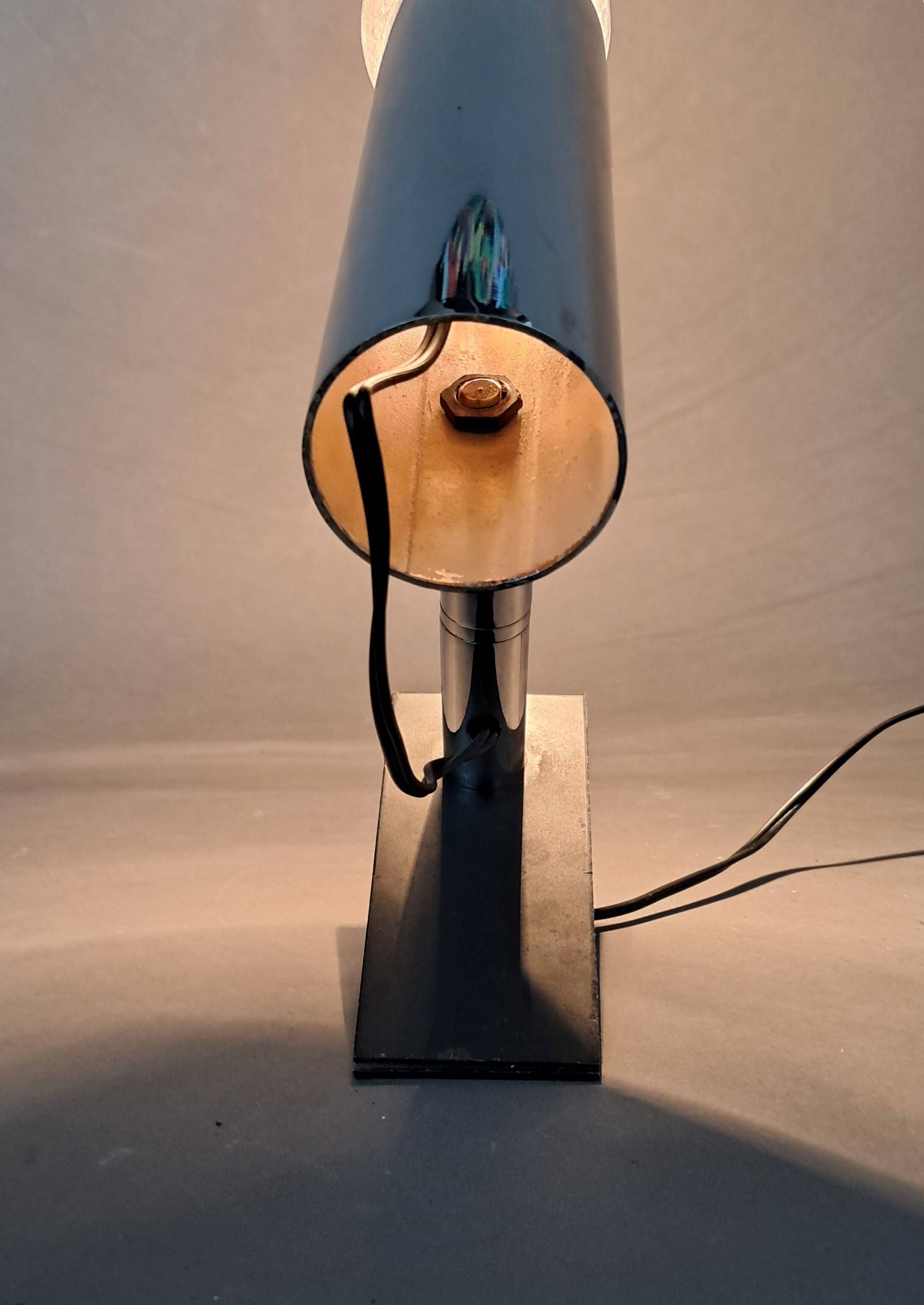 Modernist chrome adjustable clamp spotlight 1960/70.