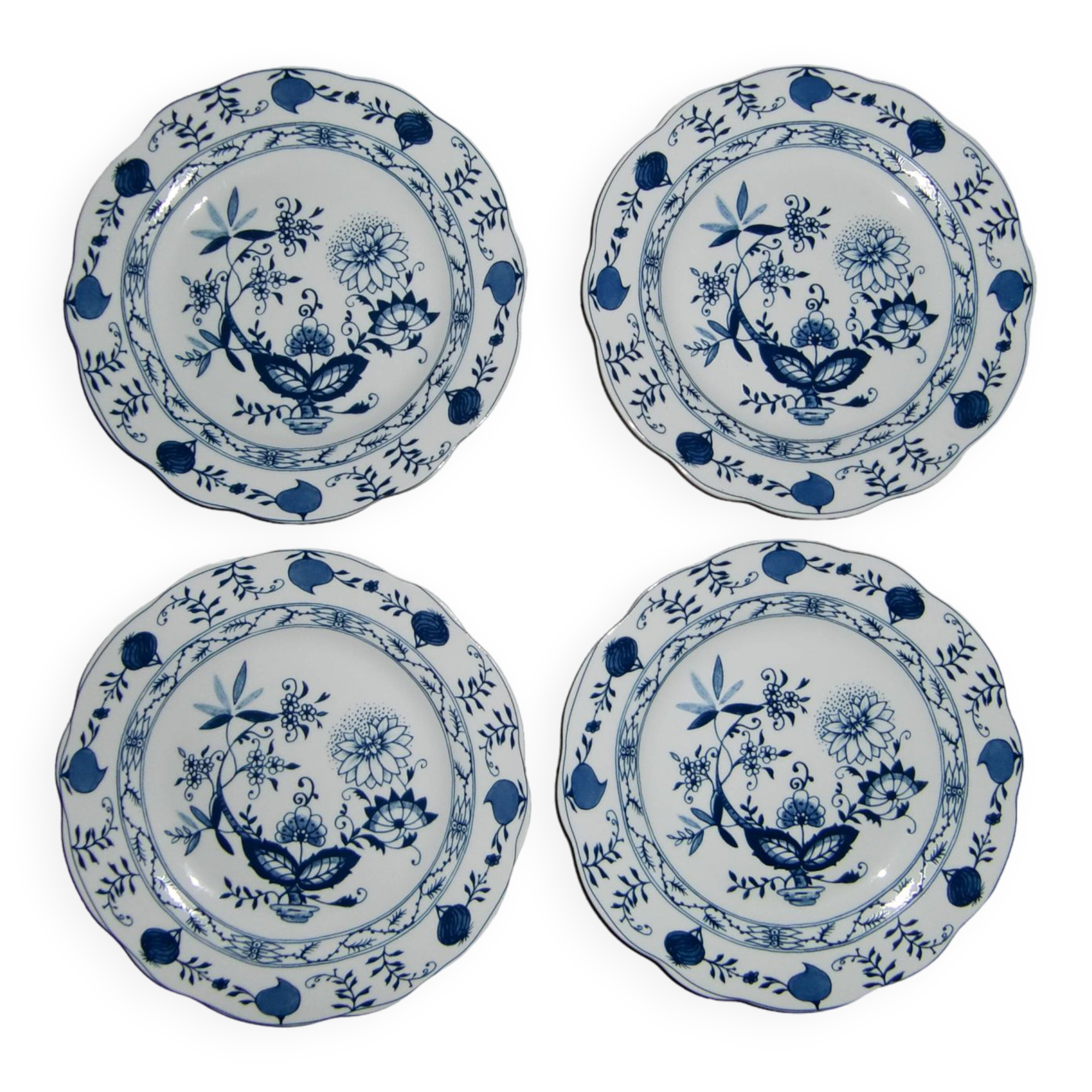 Set of 4 dessert plates