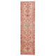 1970s Turkish Hand-Knotted Wool Cotton Pink Runner Rug 80x310