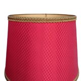 Pair of empire style lamps with red lampshades