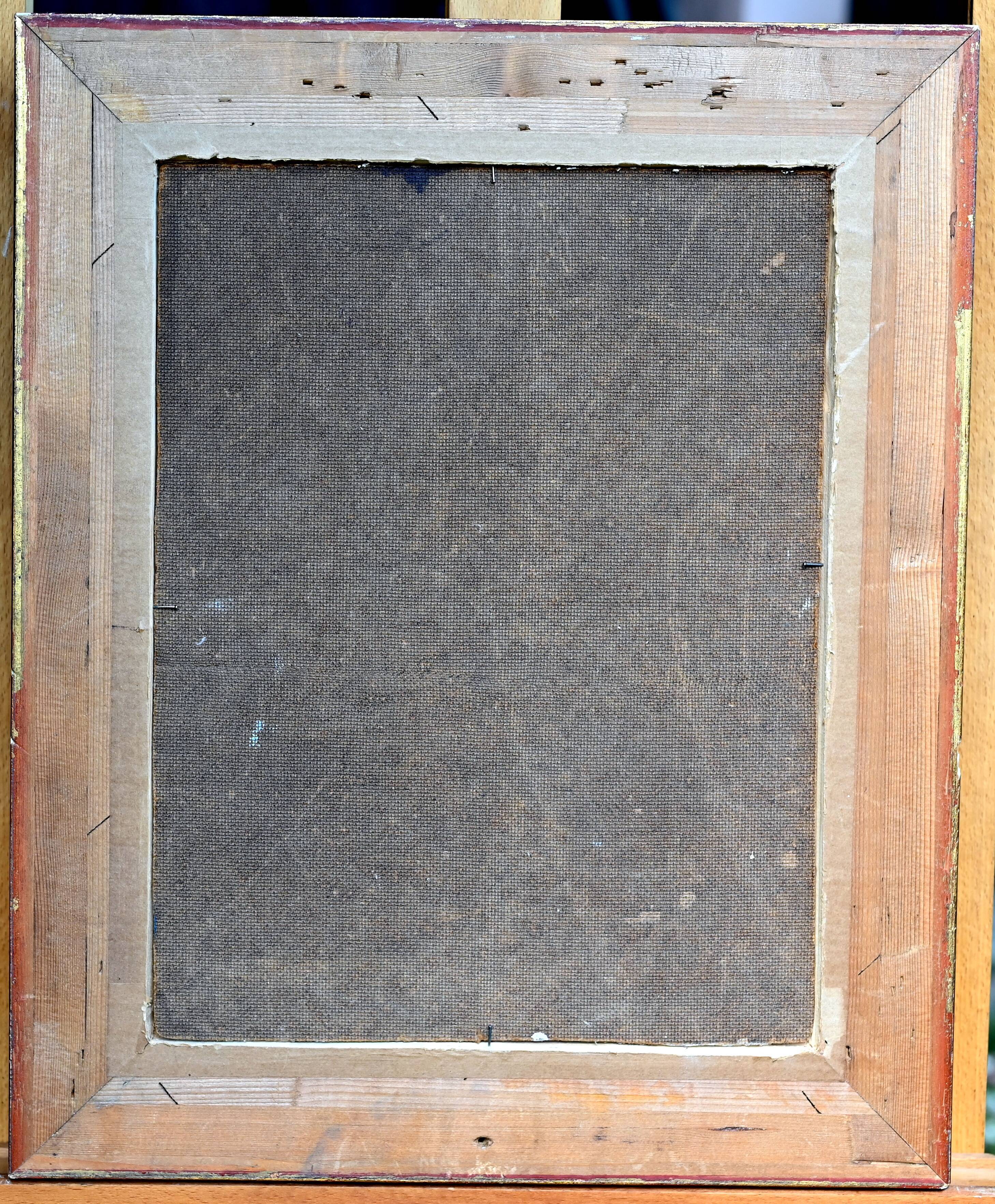 Still life painting with bowls, decanter and flower pitcher