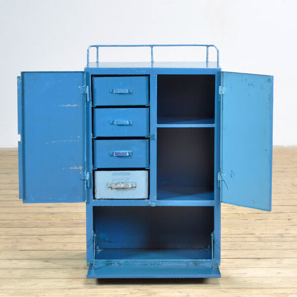 Armoire industrielle à quatre tiroirs des années 1970