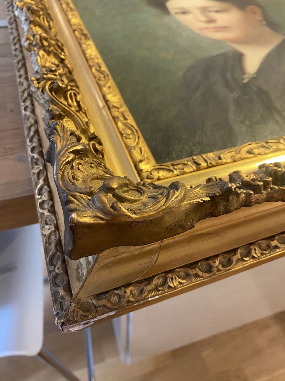 Portrait of a young woman, signed H Mouthier (1880-1975) and dated 1907