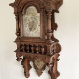Antique Gustav Becker Freiburg Regulator Oak Case Clock, Germany, 1900s