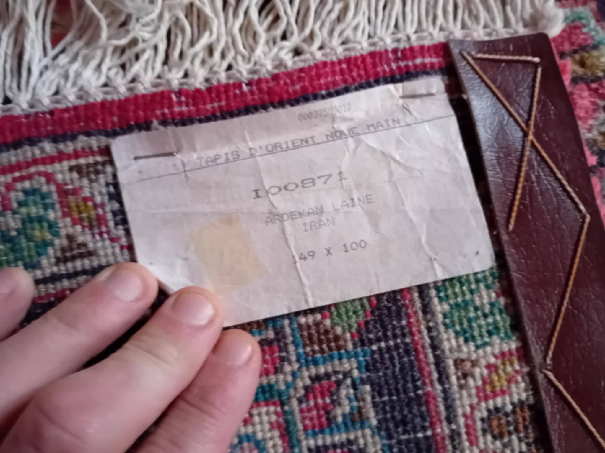 Handmade Persian Ardekan Rug 149x100cm