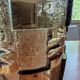 Art Deco vase in brown glass