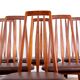 6 Danish chairs in teak and new leather, model "Eva" by Niels Koefoed.