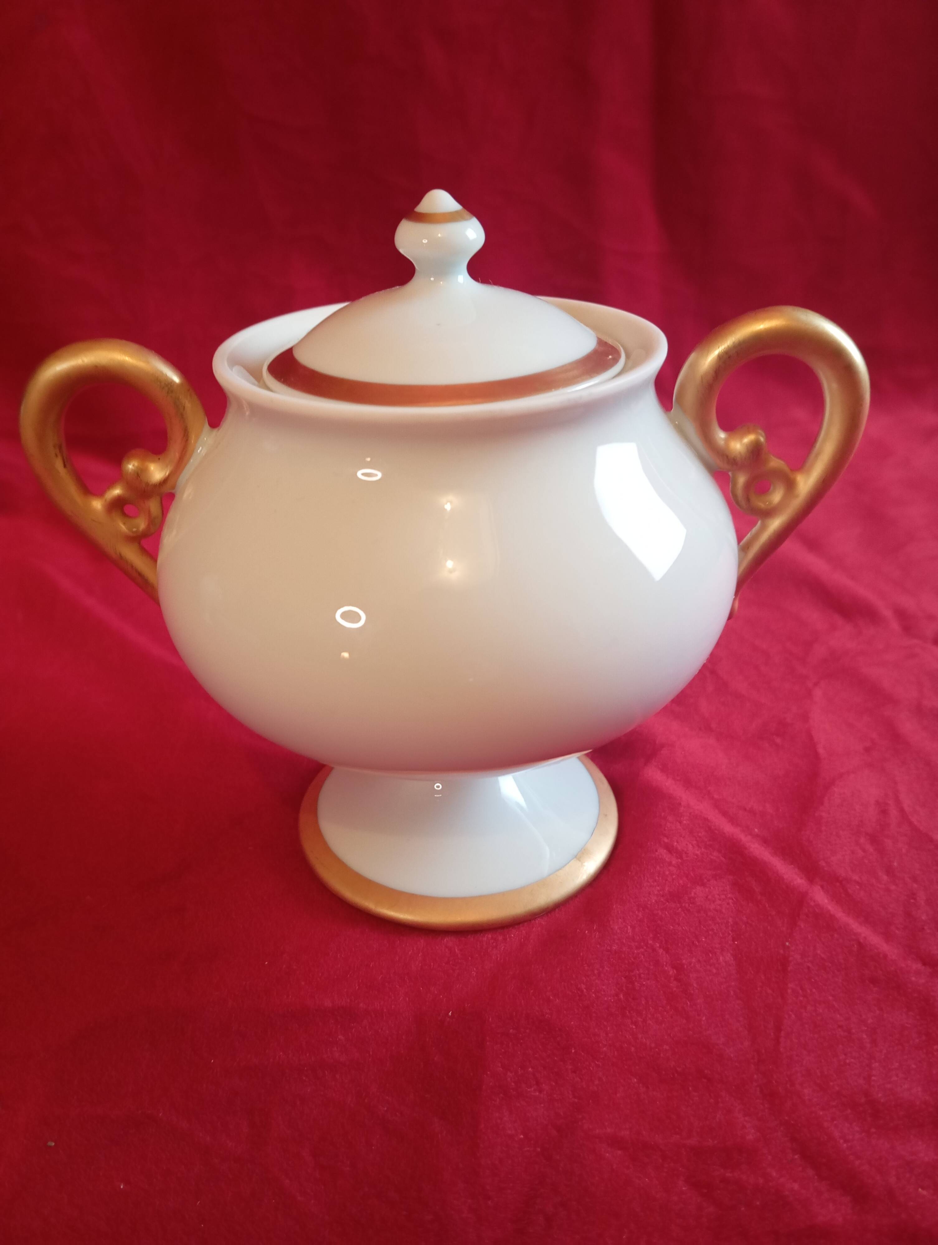Limoges porcelain sugar bowl