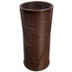 Rattan wicker bamboo pencil reed umbrella stand or basket, 1970s