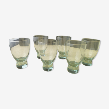 Set of 6 glasses Scandinavian Style 140 ml 70s