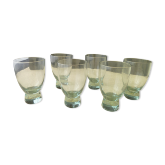 Set of 6 glasses Scandinavian Style 140 ml 70s