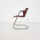 Fauteuil en cuir brun pour Cidue, Italie