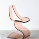 Vintage smoked plexiglass sculptural chair by Michel Dumas, 1970.