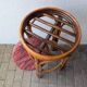 Tabouret haut en rotin – années 1960