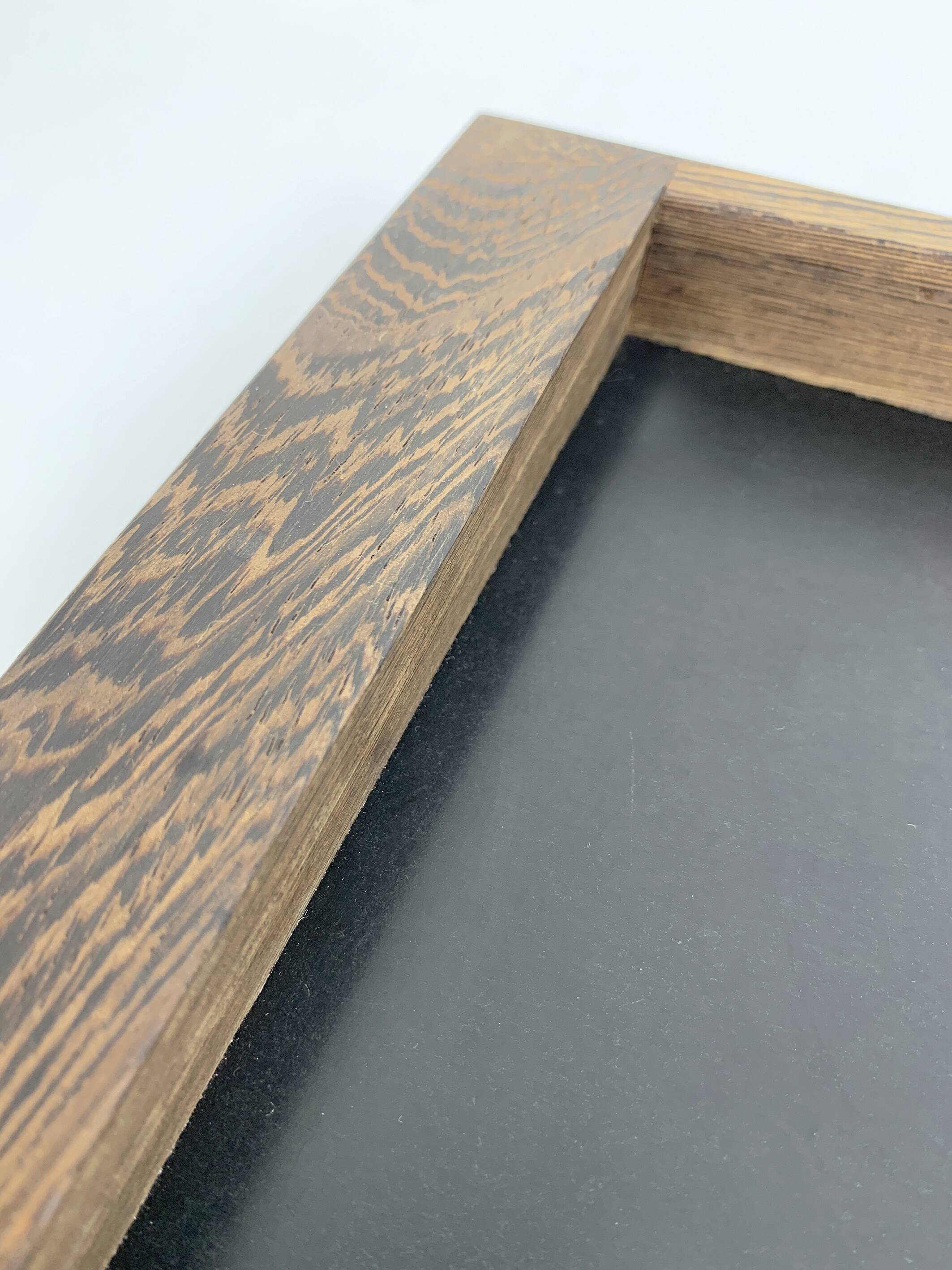 Modernist wenge tray, Henning Seidelin for Voss, Denmark, 1960