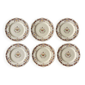 6 grandes assiettes à - dessert