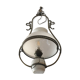 Brass and opaline oil lamp
