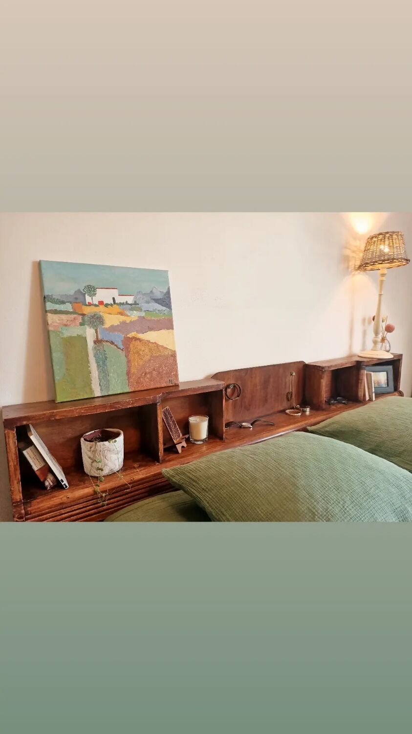 Antique headboard