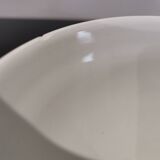 Series of 5 small old earthenware bowls with olive green edging