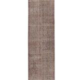 Vintage Turkish Oushak Handwoven Rug 55x373 cm