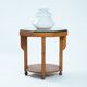 Dutch Art Deco octagonal sidetable in oak and ebony, 1920s