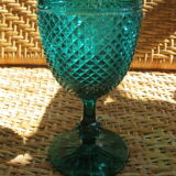 Set of 7 diamond-tipped glasses