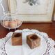 Set of 2 olive wood egg cups