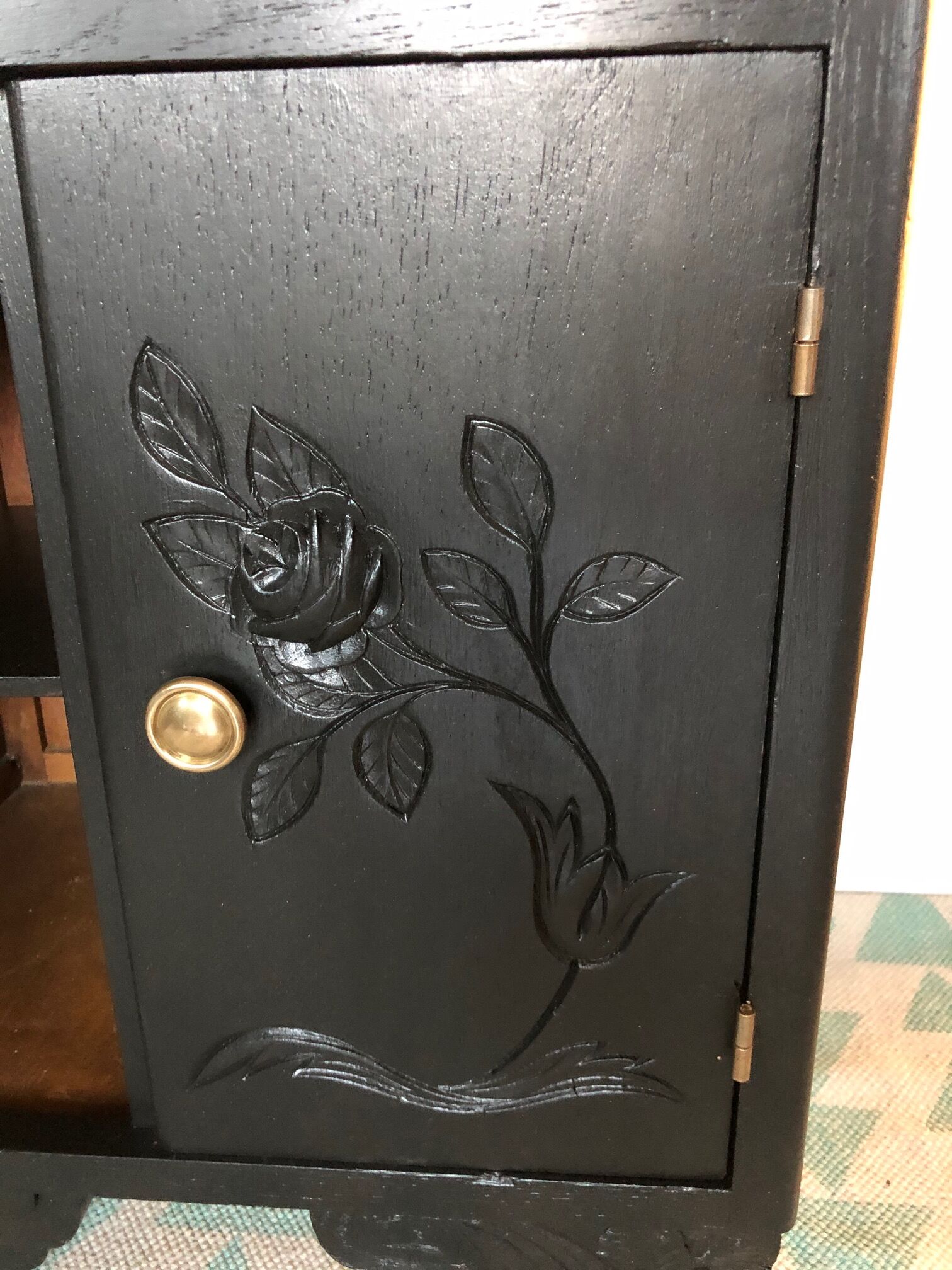 Black art deco bedside restyled