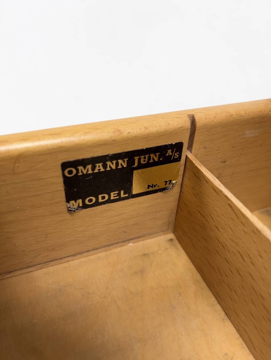 Gunni Omann Model 77 Rosewood Desk, 1960s.