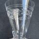 12 liqueur glasses – guilloché crystal – art deco