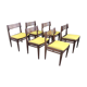 6 Scandinavian chairs 60s