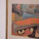 Original Swedish glazed pastel/oil on panel – abstract – glazed, vintage & framed – 86 × 66 cm (33.9" × 26.0")