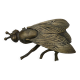 Old brass ashtray in the shape of a fly