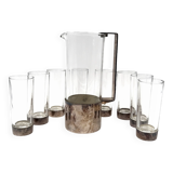 Hollywood Regency silverplate cocktail set, Italy 1970s