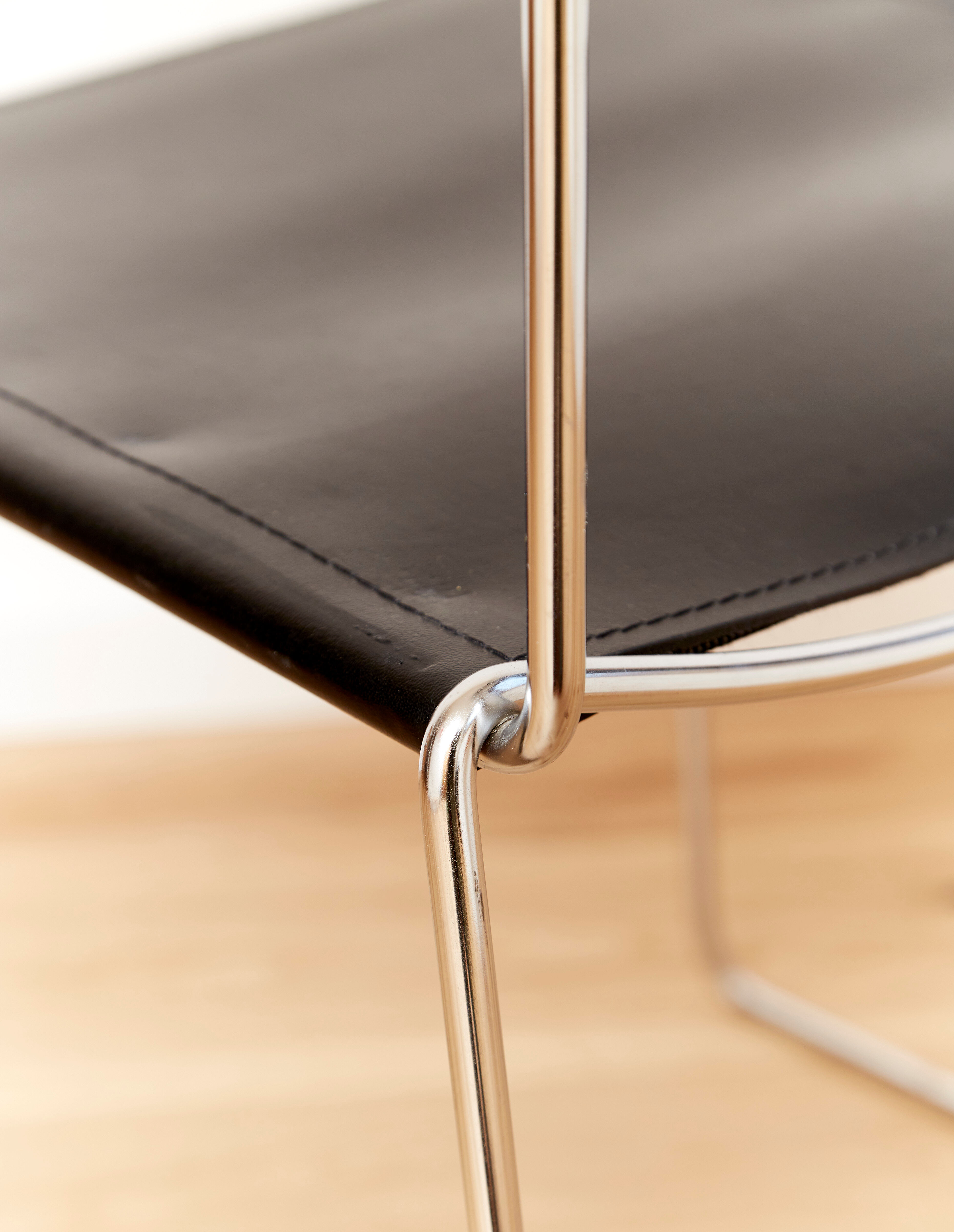 Leather dining chairs by Giandomenico Belotti  for Alias