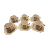 "Bernardaud" coffee cups of dismissals of Galapagos turtles