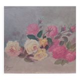 Bouquet in preparation, roses, F.Guigard