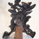 Pair of chimney tracks in bronze