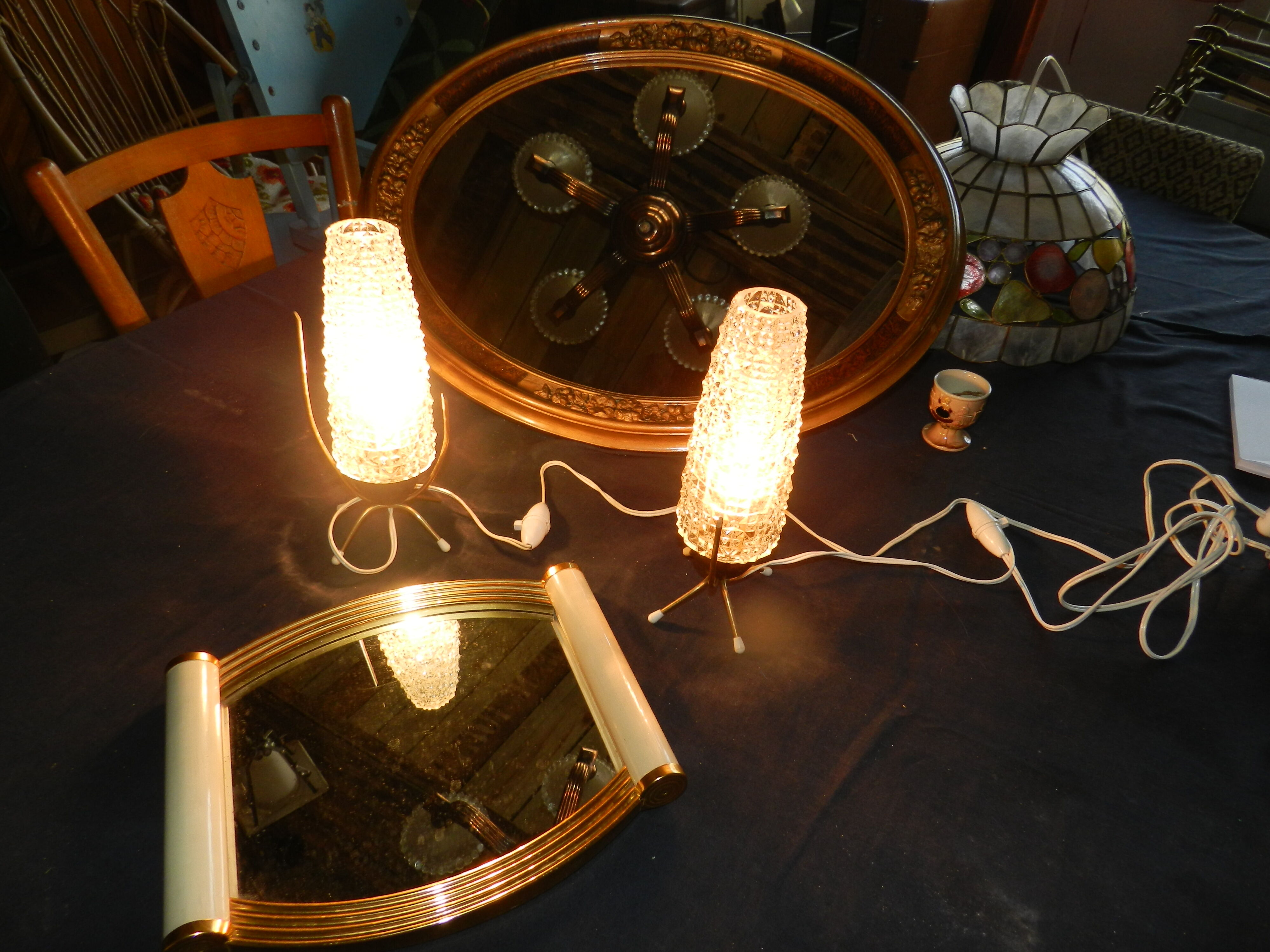 Pair of bedside lamps