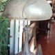 Grande lampe à poser verrerie de vianne pour suberville