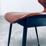 Mid-Century Modern Plywood Side Chairs attributed to Carlo Ratti for Legni Curvati, Italy, 1950s, Set of 3