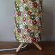 tripod table lamp wood printed flowers | boho scandi