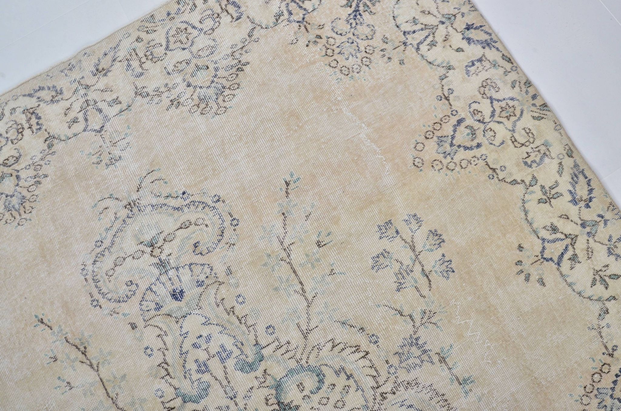 Turkish Oushak Handmade Carpet sku 3182